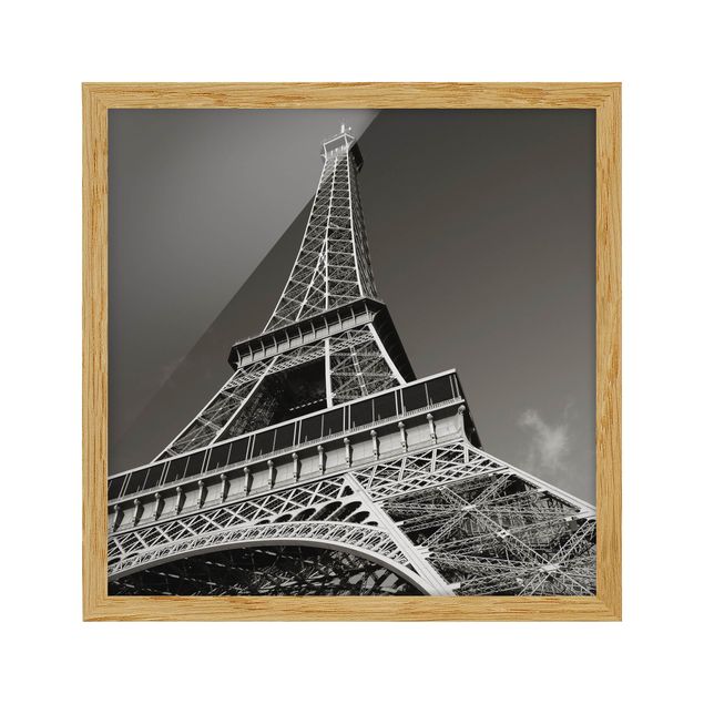 Framed prints black and white Eiffel tower