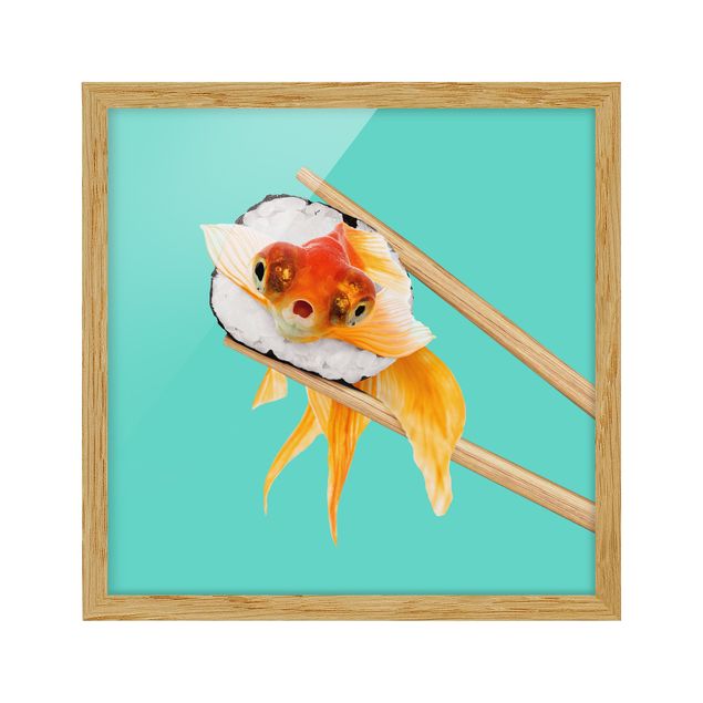 Animal canvas Sushi With Goldfish
