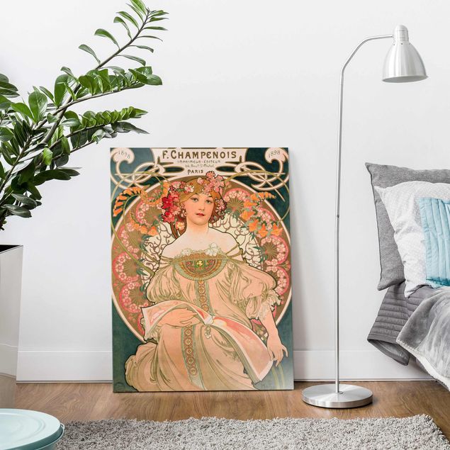 Art deco prints Alfons Mucha - Poster For F. Champenois