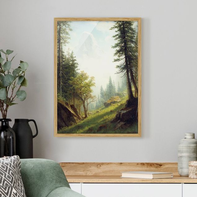 Art styles Albert Bierstadt - Among the Bernese Alps