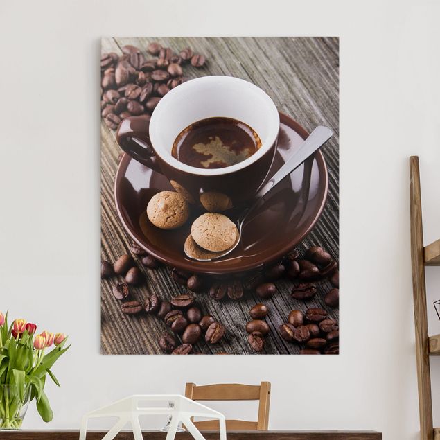 Kitchen Coffee Mugs With Coffee Beans