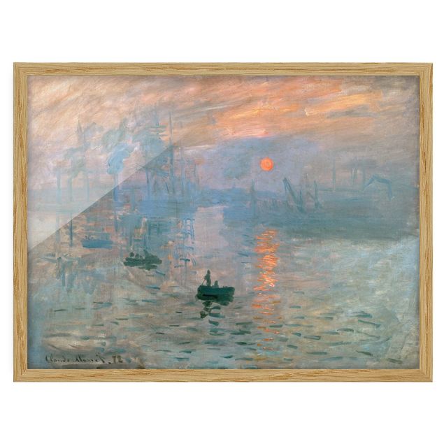 Landscape canvas prints Claude Monet - Impression (Sunrise)