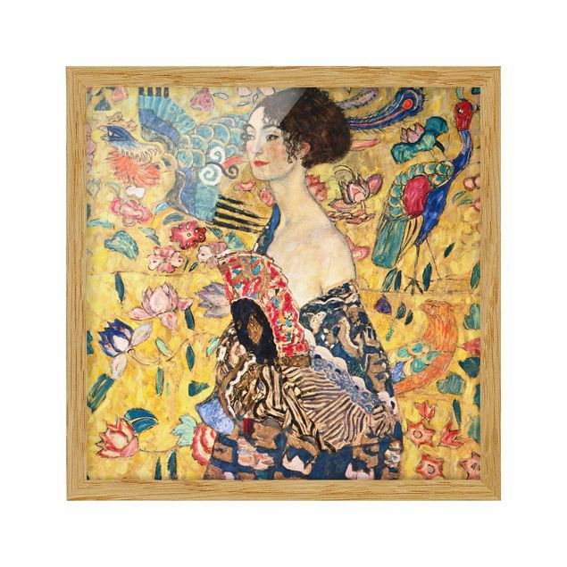 Art prints Gustav Klimt - Lady With Fan