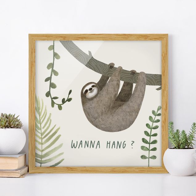 Nursery decoration Sloth Sayings - Hang