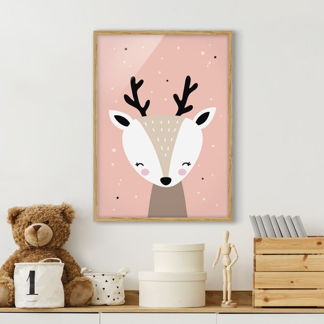 Deer prints Happy Deer