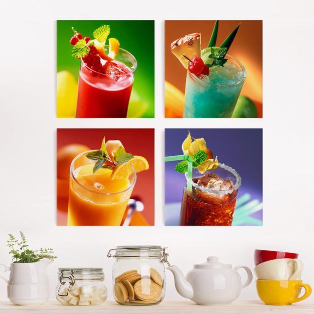 Kitchen colourful cocktails