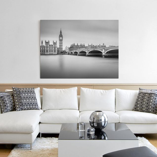 London canvas Westminster Bridge And Big Ben