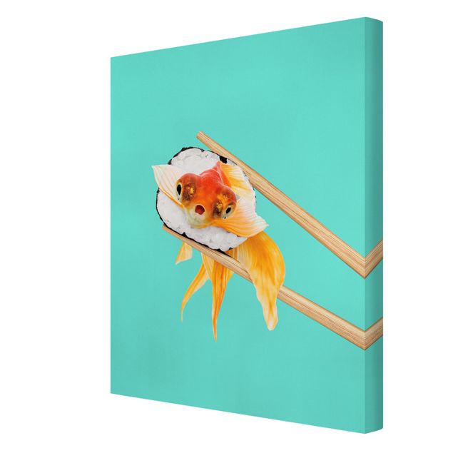 Animal canvas Sushi With Goldfish