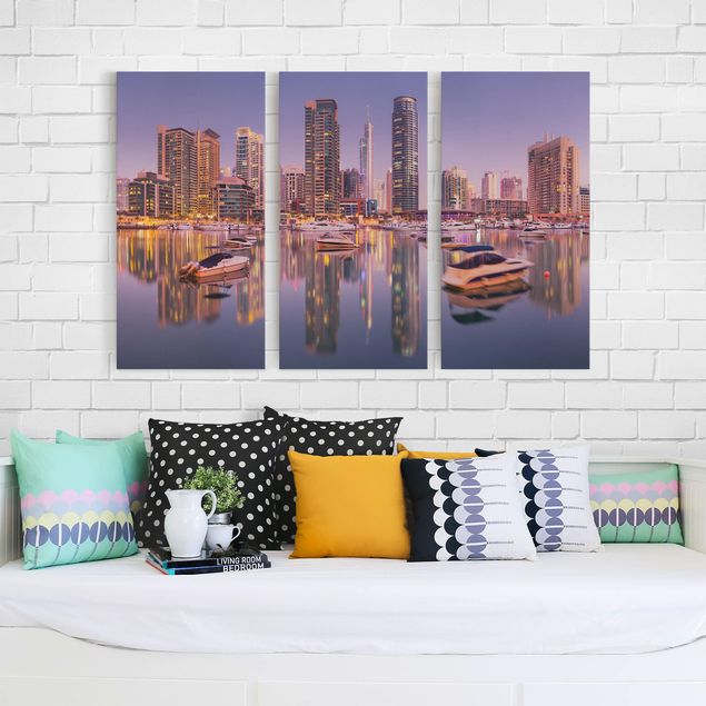 Modern art prints Dubai Skyline And Marina