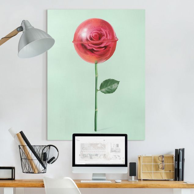 Kitchen Rose With Lollipop
