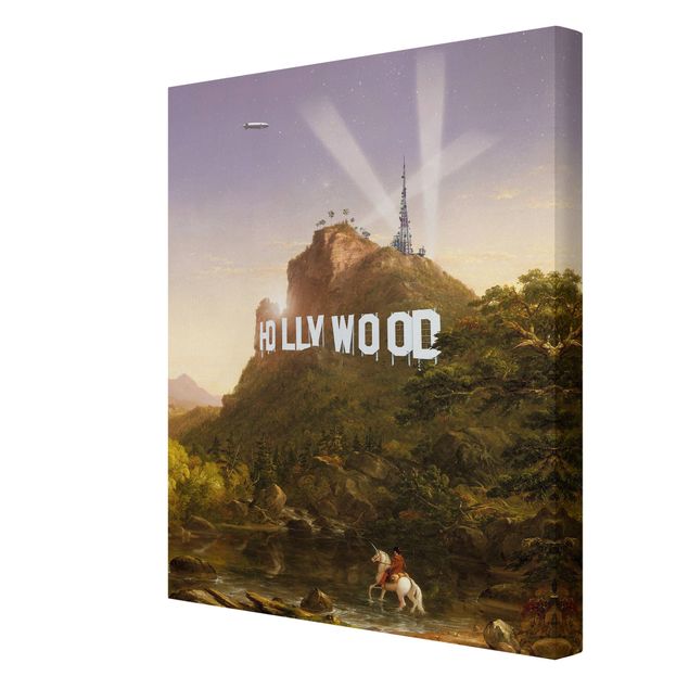 Canvas art prints Painting Hollywood