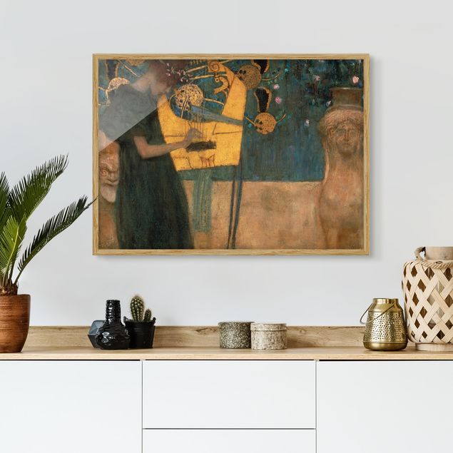 Art deco prints Gustav Klimt - Music