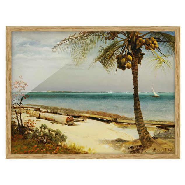 Prints landscape Albert Bierstadt - Tropical Coast