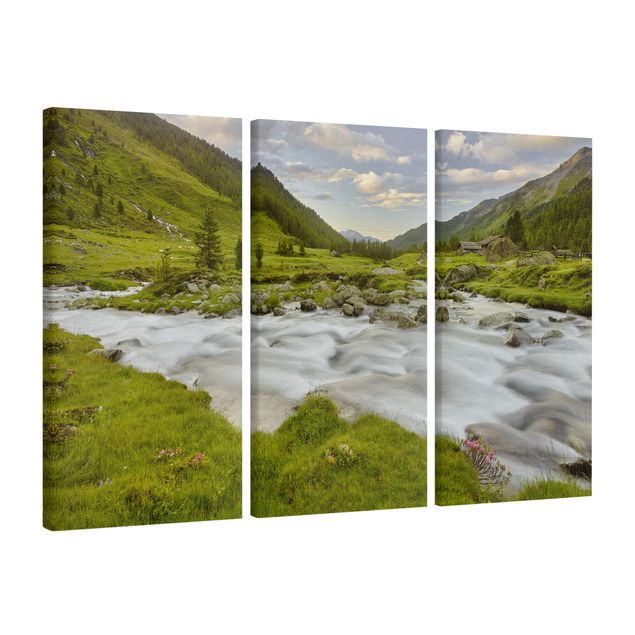 Canvas mountain Alpine meadow Tirol