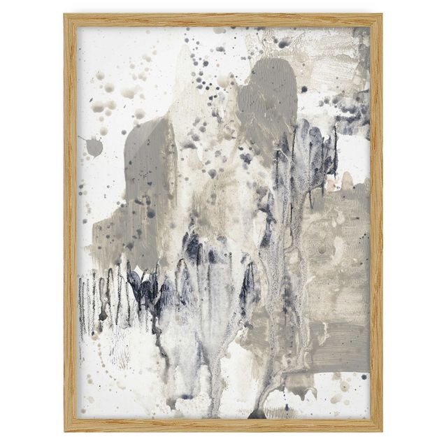 Framed abstract prints Tribute To Taupe I