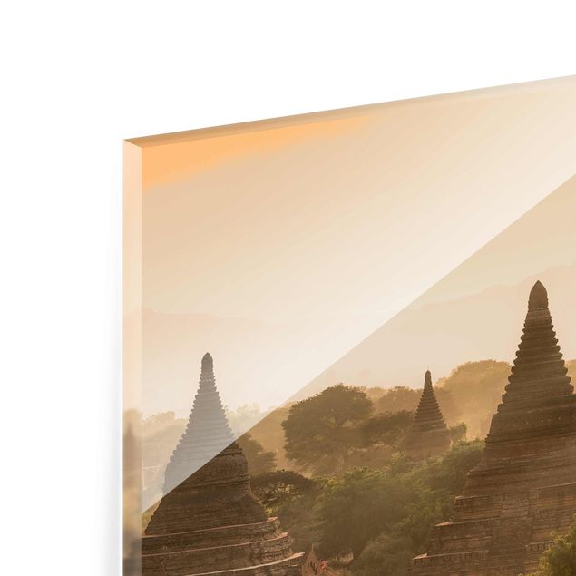 Prints nature Sun Setting Over Bagan