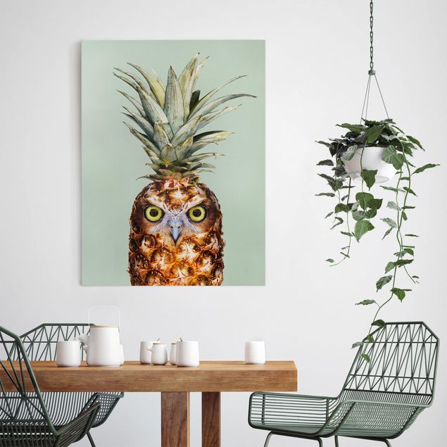 Art prints Pineapple With Owl