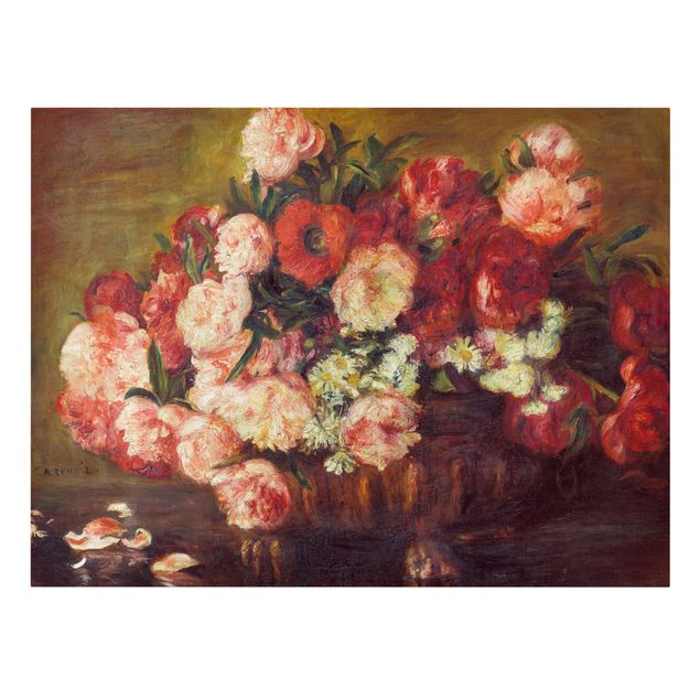 Art posters Auguste Renoir - Still Life With Peonies