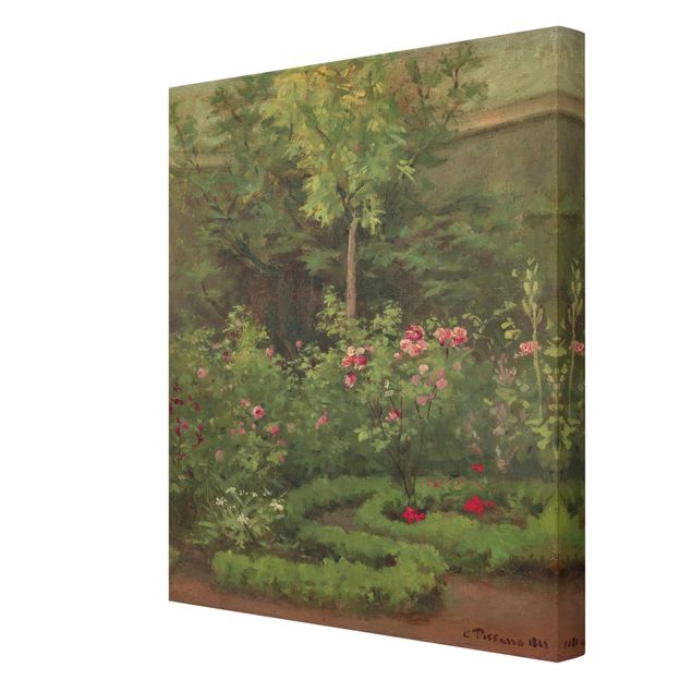 Prints landscape Camille Pissarro - A Rose Garden