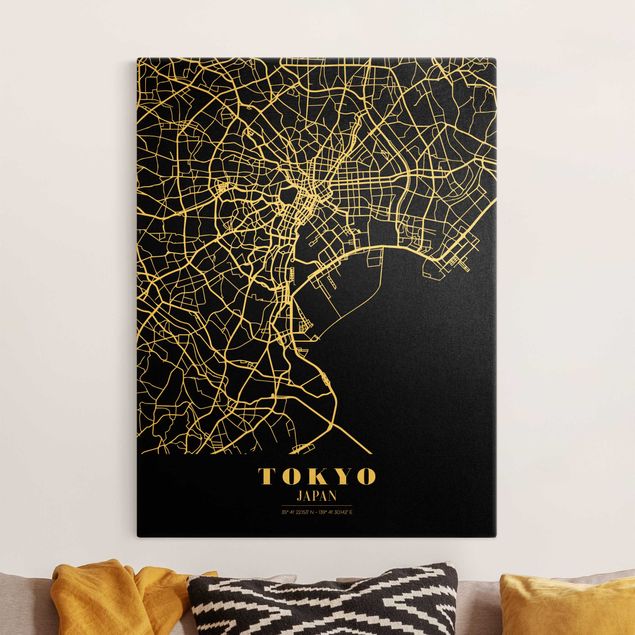 Kitchen Tokyo City Map - Classic Black