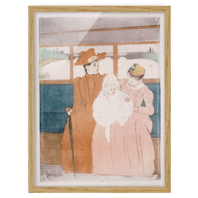 Canvas art Mary Cassatt - In the omnibus
