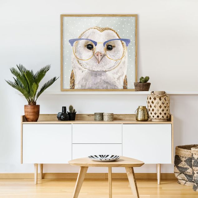 Child wall art Animals With Glasses - Owl