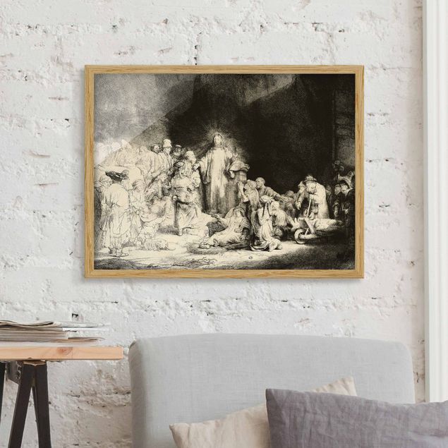 Kitchen Rembrandt van Rijn - Christ healing the Sick. The Hundred Guilder