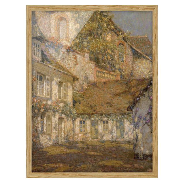 Modern art prints Henri Le Sidaner - Houses at the Foot of the Church