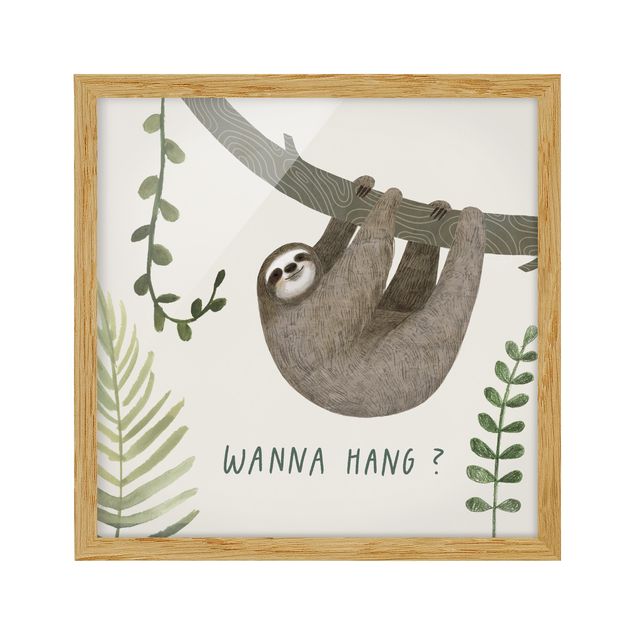Prints quotes Sloth Sayings - Hang