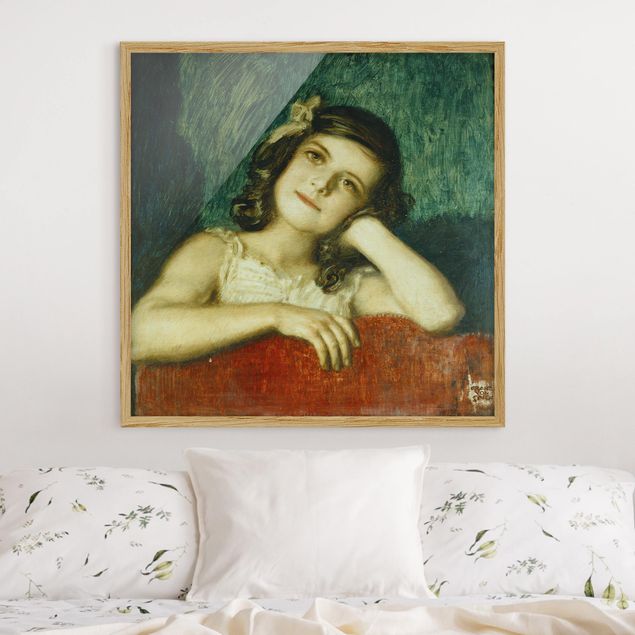 Art nouveau prints Franz von Stuck - Mary, the Daughter of the Artist