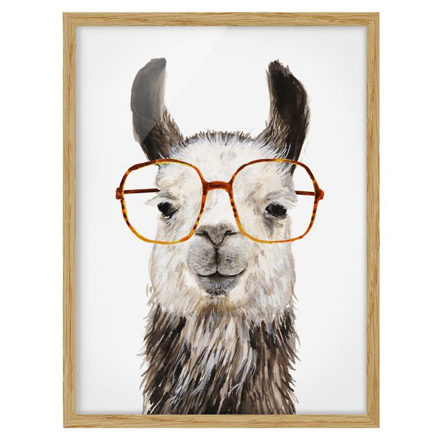 Contemporary art prints Hip Lama With Glasses IV