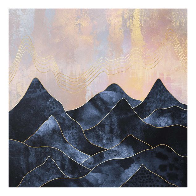 Canvas art Golden Dawn Over Mountains