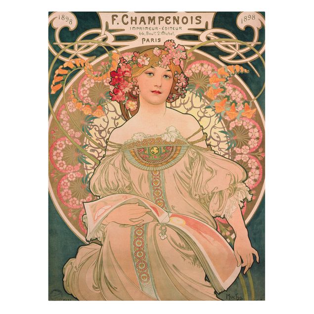 Canvas prints art print Alfons Mucha - Poster For F. Champenois
