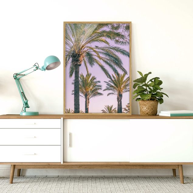 Prints landscape Palm Trees At Sunset