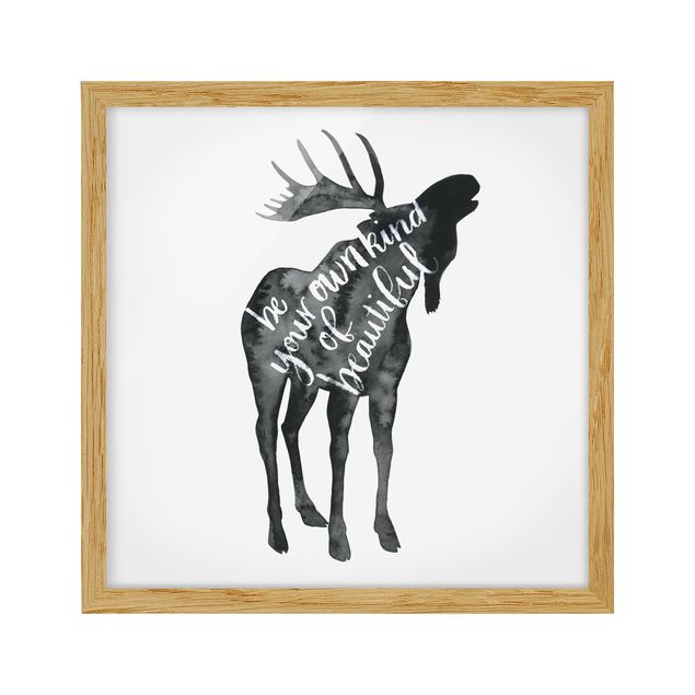 Framed quotes Animals With Wisdom - Elk