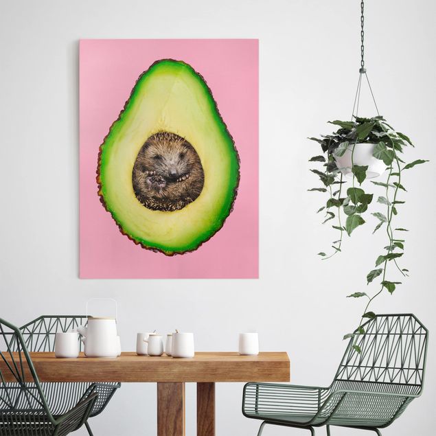 Art posters Avocado With Hedgehog