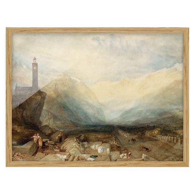 Art style romantic William Turner - The Splugen Pass