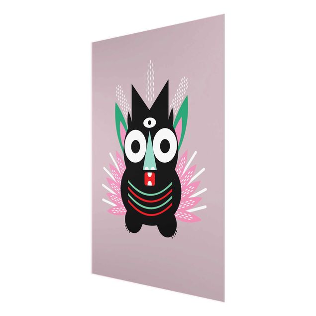 Prints multicoloured Collage Ethno Monster - Claws