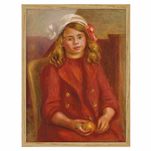 Canvas art Auguste Renoir - Young Girl with an Orange