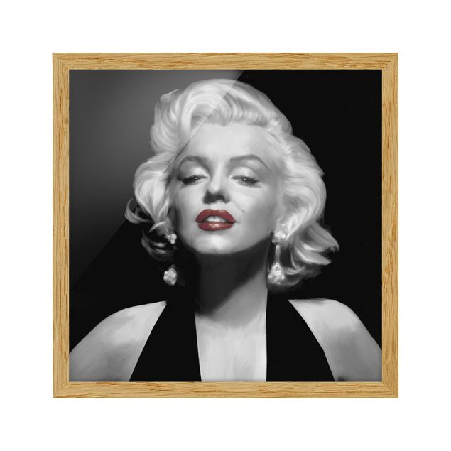 Contemporary art prints Marilyn With Red Lips