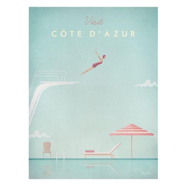 Art prints Travel Poster - Côte D'Azur