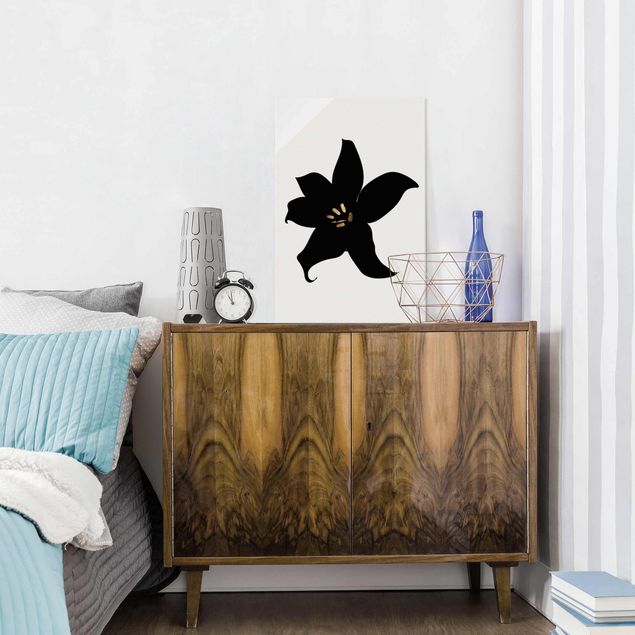 Orchid wall art Graphical Plant World - Orchid Black And Gold