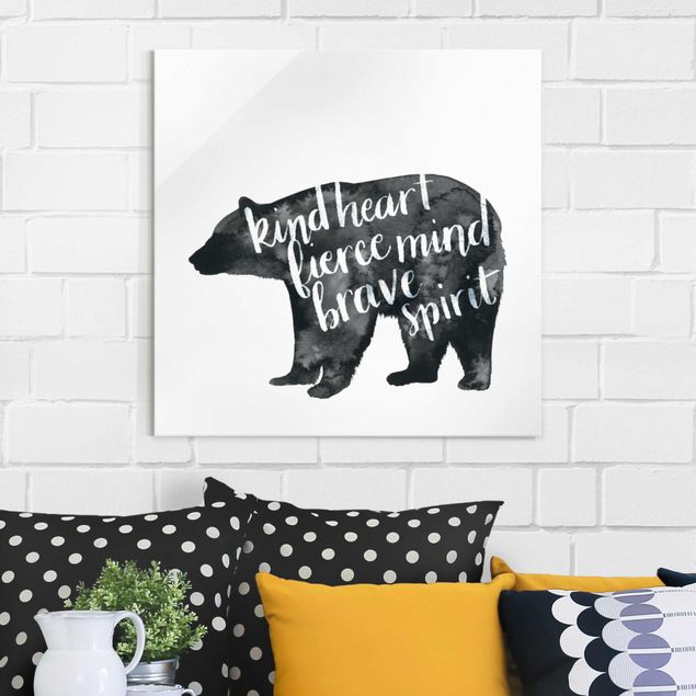 Bear print Animals With Wisdom - Bear