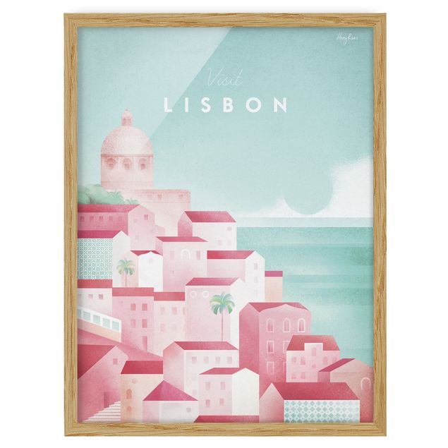 Beach canvas art Travel Poster - Lisbon