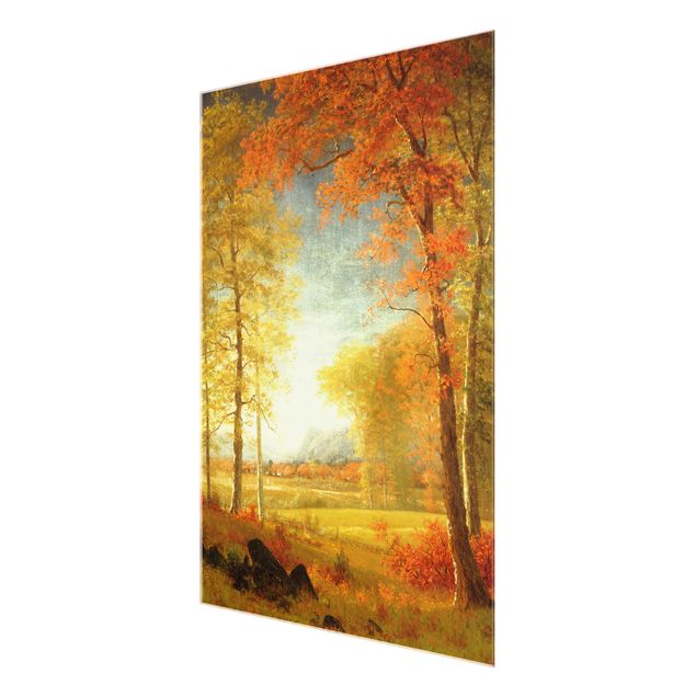 Prints New York Albert Bierstadt - Autumn In Oneida County, New York