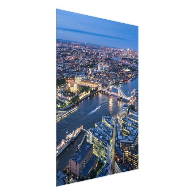 Glass prints architecture and skylines London At Night