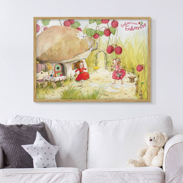 Child wall art Little Strawberry Strawberry Fairy - Under The Raspberry Bush
