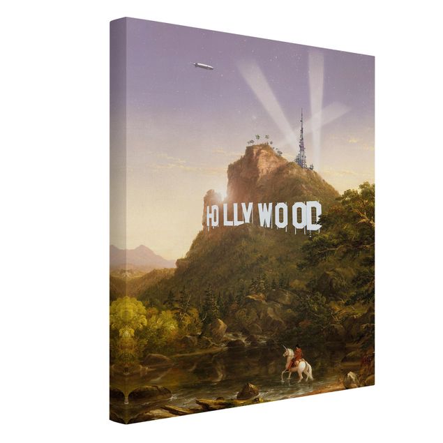 Mountain canvas wall art Painting Hollywood