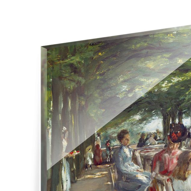 Glass prints landscape Max Liebermann - The Restaurant Terrace Jacob