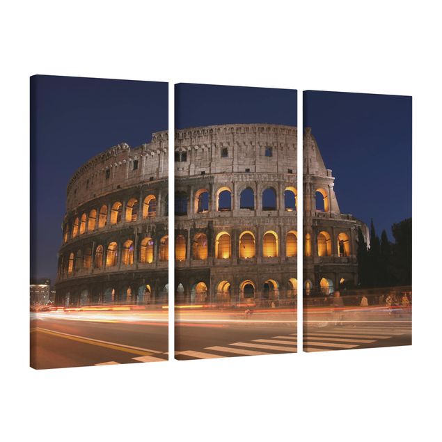 Skyline prints Colosseum in Rome at night